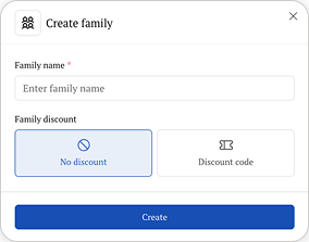 Create family form